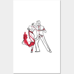 Single Line - Tango Posters and Art